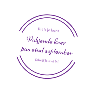 Volgende eind september Volgende eind september